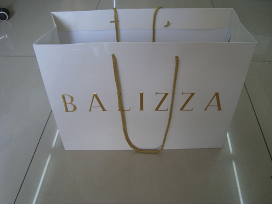 custom ODM promotional unique paper packaging bag with CMYK color