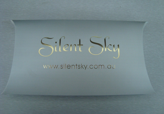 luxurious paper carboard cosmetic box with silver stamping logo