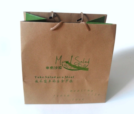 custom recycled craft paper bags supplier with handles all kinds of size