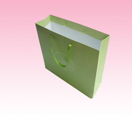 custom handmade paper bag sizes with embossed hot stamping logo