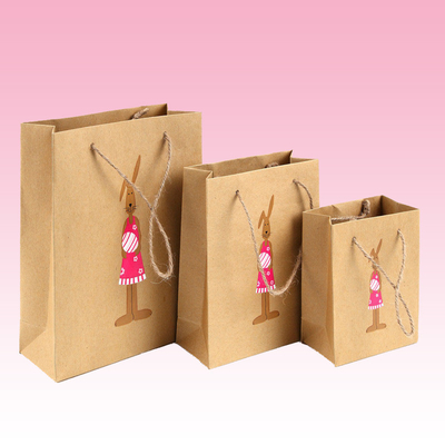 custom cheap brown paper shopping bags retail manufaturer printing