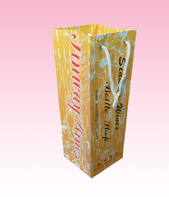 custom tiny paper bags cost in bulk with eyelet printing anufacturer for wine bottle