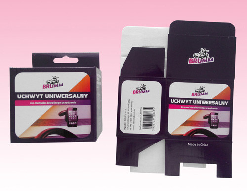 custom corrugated cardboard boxes printing suppliers with hanger for universal holder mount