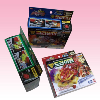 custom square paper box template manufacturer with full color printing for toy