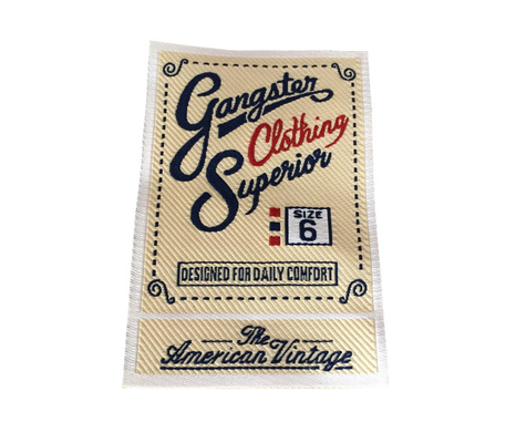 custom brand name labels for clothes woven label garment sewing label tags factory