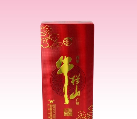 custom wholesale E- flute corrugated cardboard paper wine box for sale supplier
