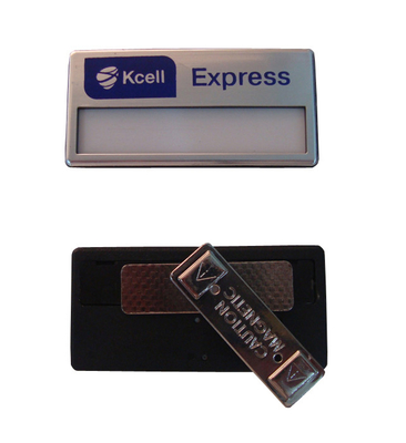 custom reusable magnetic office name tags identity badges holder organizer