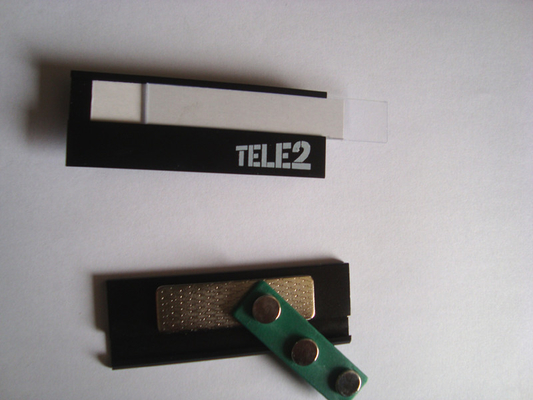 custom reusable magnetic office name tags identity badges holder organizer