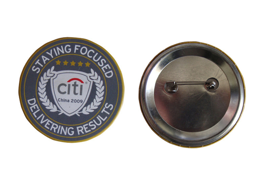 custom wholesale metal button badge size with safety pin for sale manufacturer
