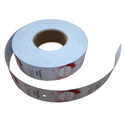 custom clothing paper hang tag printing in roll with glossy lamination factory