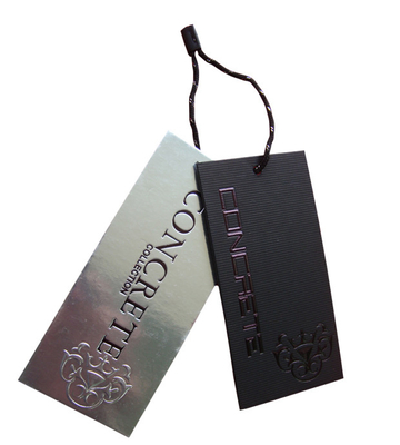 order custom cardstock hang tags brand hang tag booklet with strings uv coating