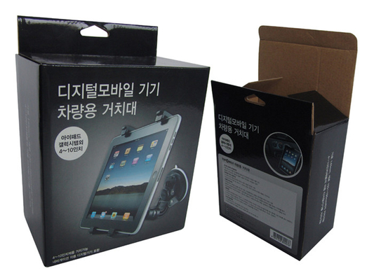 custom small corrugated paper boxes packaging with hanger for electronics