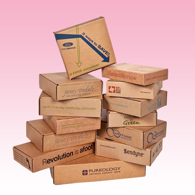custom strong kraft corrugated paper mailing boxes company order post box