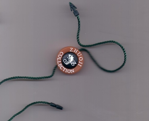 custom clothing plastic price tag with embossed logo wholesales manufacturer