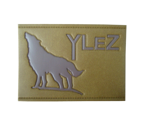 custom embossed leather labels leather luggage tags manufacturer with logo
