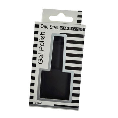 Custom Printed Cream Packaging Box With Hanging Hole And Clear Window | Color Paper Display Boxes Wholesale