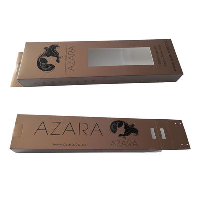 Custom Printed Paper Wig Packaging Boxes with Hook and Clear Window – Wholesale Hair Extension Display Box
