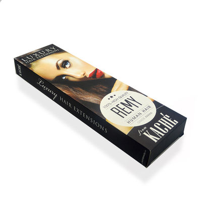 Custom Printed Paper Wig Packaging Boxes with Hook and Clear Window – Wholesale Hair Extension Display Box