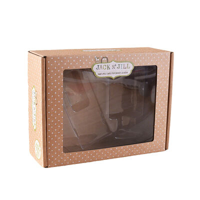 Custom Printed E-Flute Corrugated Mailer Boxes with Window | Foldable Shipping Box Packaging