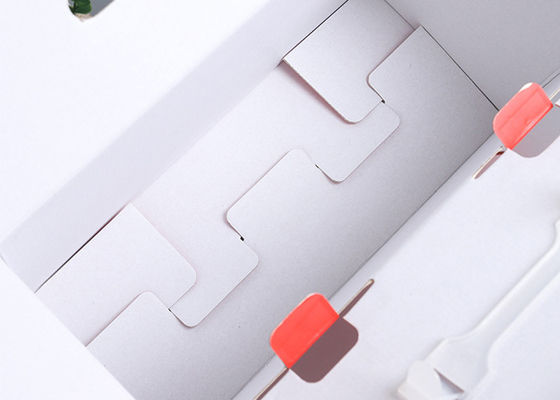 Custom Strong F-flute Corrugated Paper Boxes Product Packaging with Plastic Handle