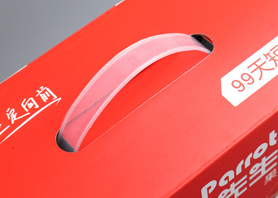 Custom Strong F-flute Corrugated Paper Boxes Product Packaging with Plastic Handle