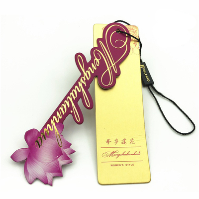 Luxury Clothing Paper Hangtag Printing with Emboss Silver Foil UV Logo Maufacturer