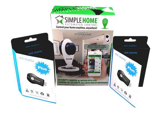 Custom Folding Paper Window Box Packaging Lid Boxes with Blister Tray for Gamepad