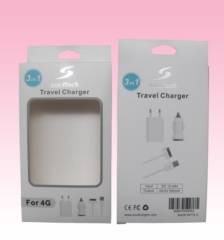 custom luxury color paper packing box printing factory for travel charger
