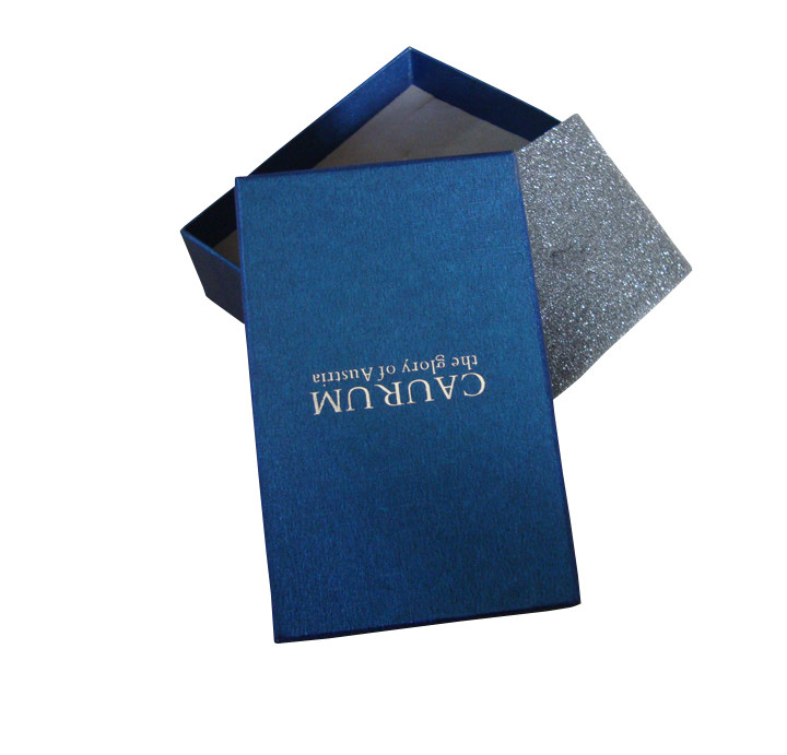 custom creative blue cardboard gift box manufacturer with foam tray