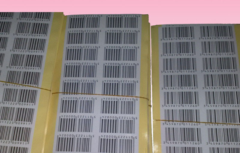 custom wholesales artpaper barcode sticker label printing for sale manufacturer