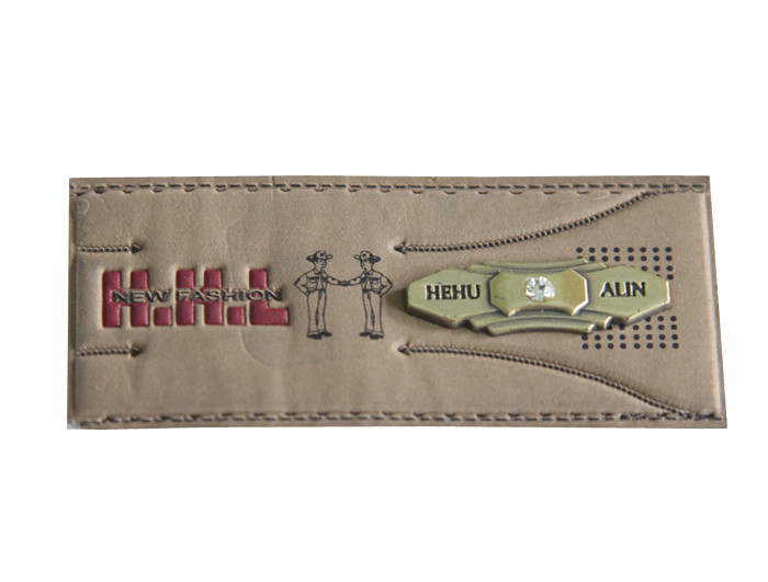 custom real leather jacket patches leather gift tags leather tags for knitting