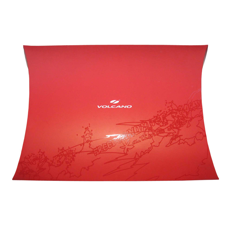 Cheap Custom Eco-Friendly Printed Pillow Paper Boxes With UV Logo factory