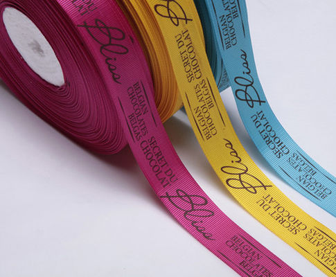 venta al por mayor barata de encargo del bulto de la cinta grosgrain con maufacturer de sellado caliente del logotipo
