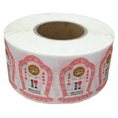 etiqueta autoadhesiva auta-adhesivo del artpaper de encargo con la impresión del diseño en fábrica del rollo
