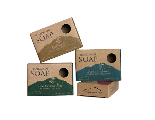 Cajas de jabón de papel kraft personalizadas con ventana transparente   Embalaje ecológico para jabones hechos a mano y orgánicos