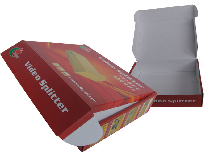 La caja de empaquetado acanalada común, cartulina caja de embalaje blanco impreso